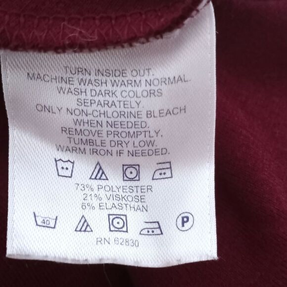 LAND'S END BURGUNDY DRESS SZ.24W EUC - Picture 9 of 9